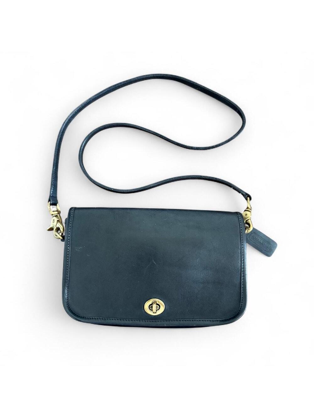 Coach Vintage '90s Black Convertible Crossbody Bag